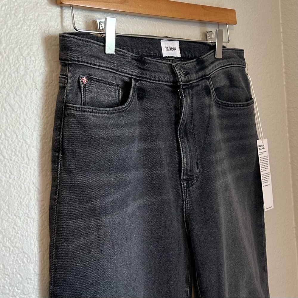 NWT, Hudson Womens Blair High-Rise Bootcut Crop Jeans W/ Slits Demitria Wash, 30 - Picture 4 of 13